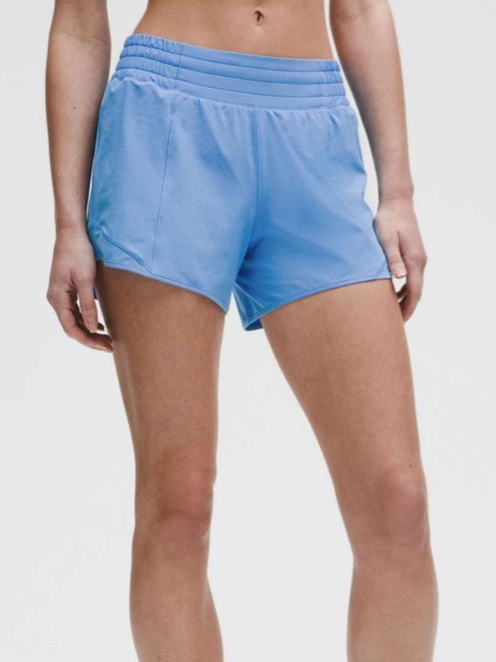 Lululemon Hotty Hot High Rise Lined Shorts 4” - Pool Party Blue Size 8
